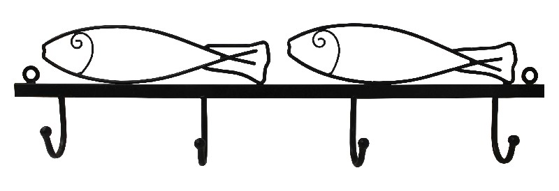 HAKENLEISTE FISCHE, 60CM