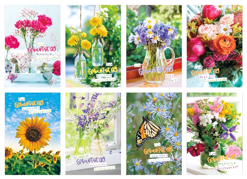 [281571] KARTE GEBURTSTAG BLUME