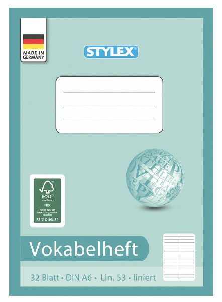 [220076] VOKABELHEFT A6/32BLATT