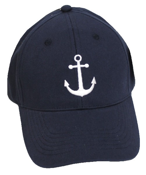 CAP,ERW.BLAU+ANKER WEIß