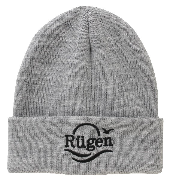 STRICKMÜTZE,RÜGEN,GRAU