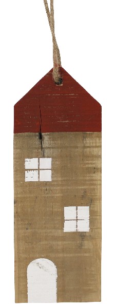 [12041] HOLZBRETT HAUS 28X10CM
