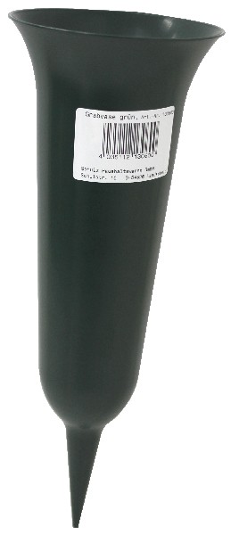 GRABVASE 30X11CM GRÜN