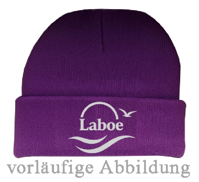 STRICKMÜTZE,LABOE, LILA