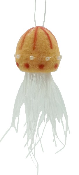 FILZ QUALLE,BUNT,15X6CM