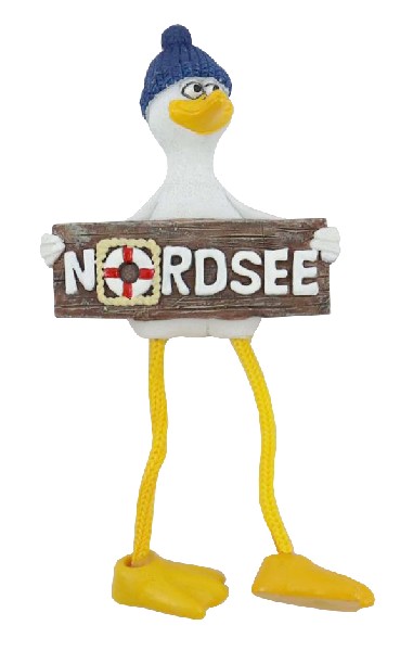 MAGN.MÖWE,SCHILD/NORDSEE