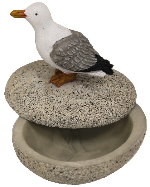 SCHALE M.DECKEL,MÖWE 7CM