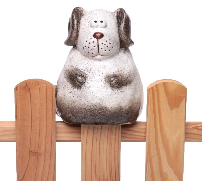 ZAUNFIGUR HUND 16CM