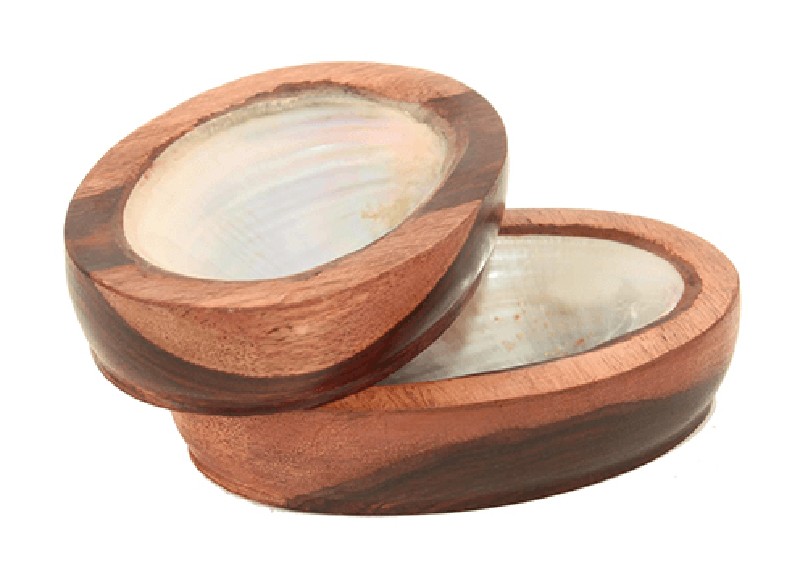 SEIFENSCHALE,HOLZ/MUSCHEL