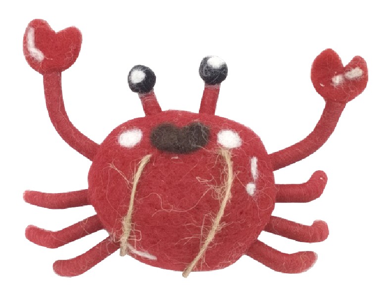 FILZ KREBS,ROT,10,5X3X4CM