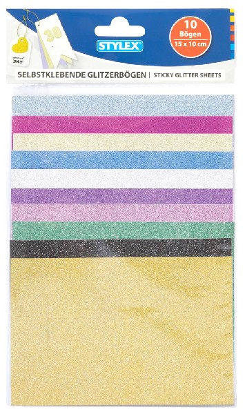 [218611] GLITTERPAPIER,10 BÖGEN,SB
