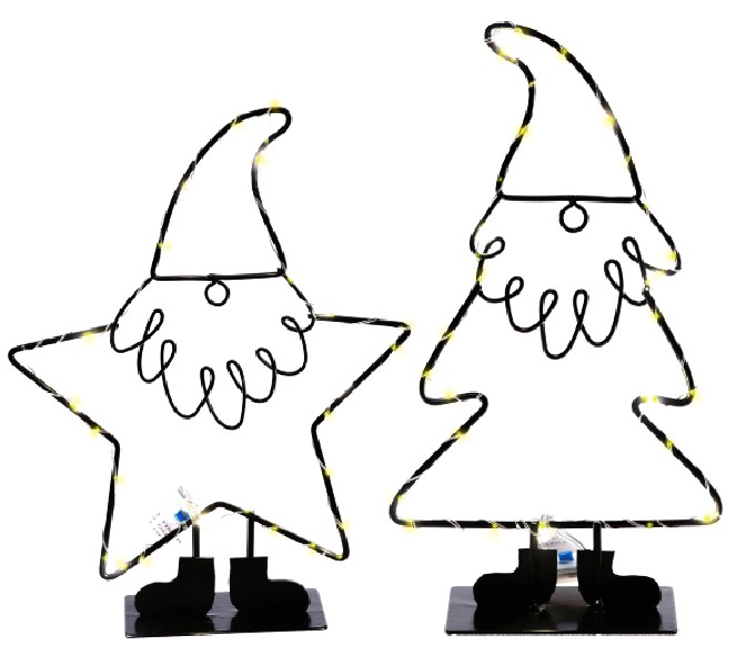 [47729] NIKOLAUS M LED 2 SORT.