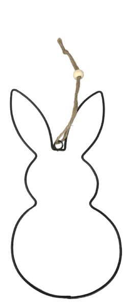 [65101] HÄNGER HASE MET. SCHWARZ