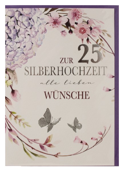 KARTE, SILBERHOCHZEIT