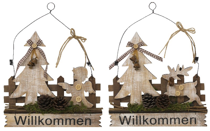 [12013] WEIHN.HÄNGER" WILLKOMMEN"