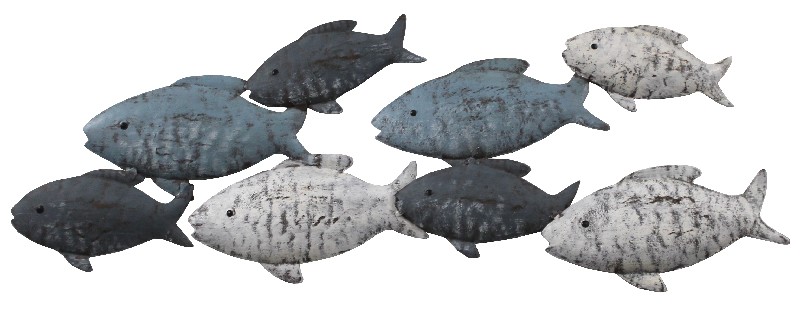WANDDEKO FISCHE 23X47CM