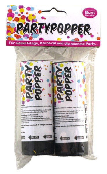 PARTY POPPER 2ER METAL.SB