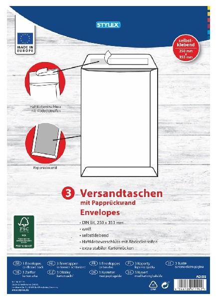 [277389] VERSANDTASCHEN B4 3ER SK