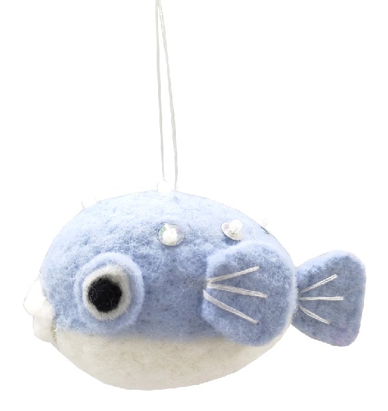 FILZ KUGELFISCH,9X6,5X5CM