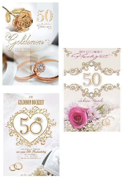 [285051] KARTE, GOLDENE HOCHZEIT