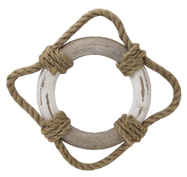 [393409] RETTUNGSRING, HOLZ 14CM