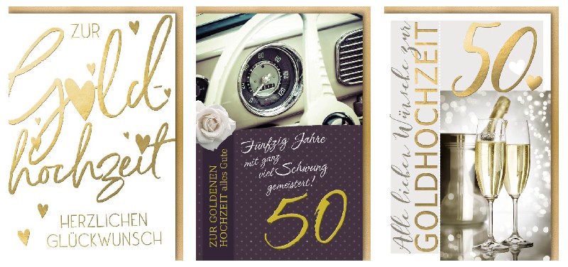 [285162] KARTE, GOLDENE HOCHZEIT
