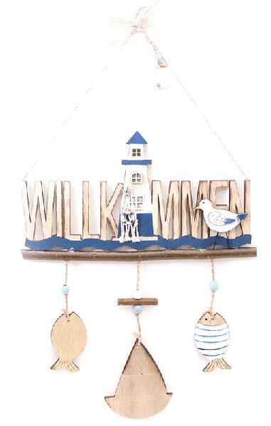 [390511] HÄNGER,WILLKOMMEN,23CM