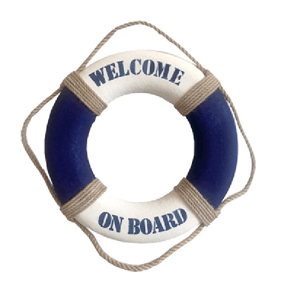 R-RING 14CM, BLAU/WEISS