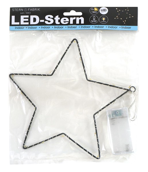 LED METALL STERN 20CM