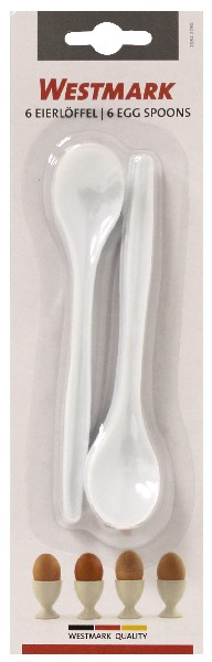 EIERLÖFFEL 6ER WEISS   SB