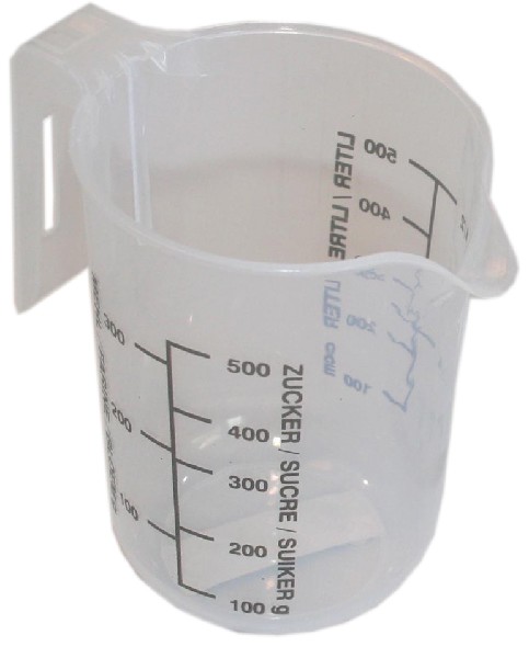 MESSKANNE 0,5L M.DRUCK PP