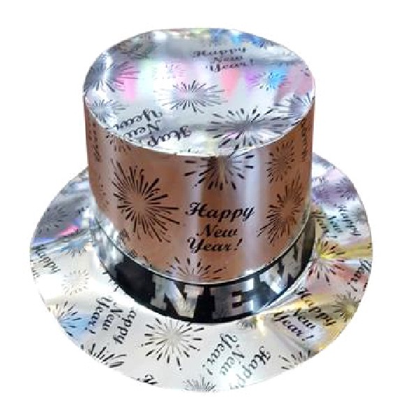 HUT,HAPPY NEW YAER,SILBER