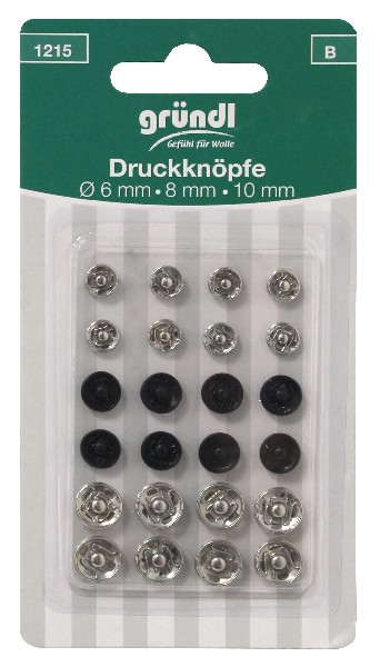 [111271] DRUCKKNÖPFE 24ER 3 GR.SB