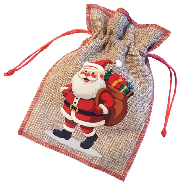 JUTESACK 21X15CM SANTA