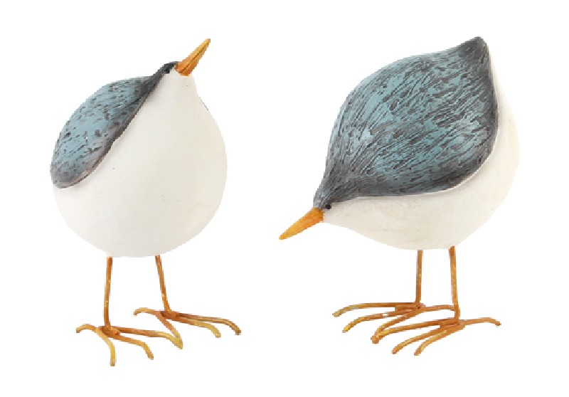 VOGEL,RUND,GRAU,9CM,2FA.