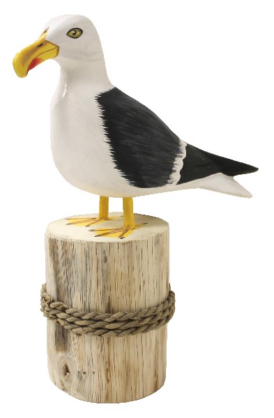 MÖWE,HOLZ,A.PFAHL,24CM