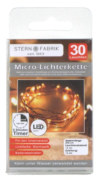 DRAHTLICHTERK. LED 30ER