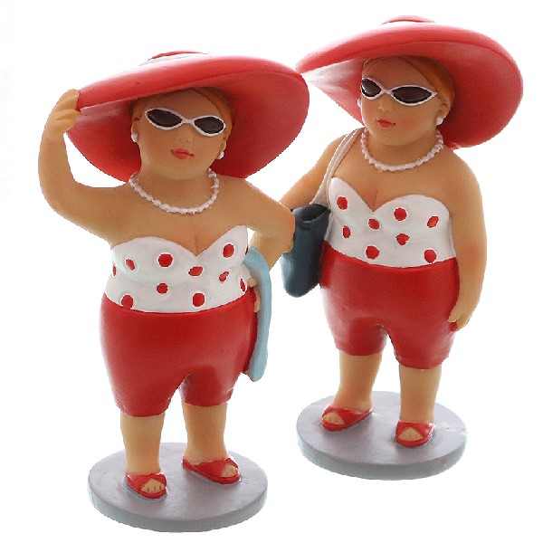 STRANDLADY/ROT,CA.9CM,2FA