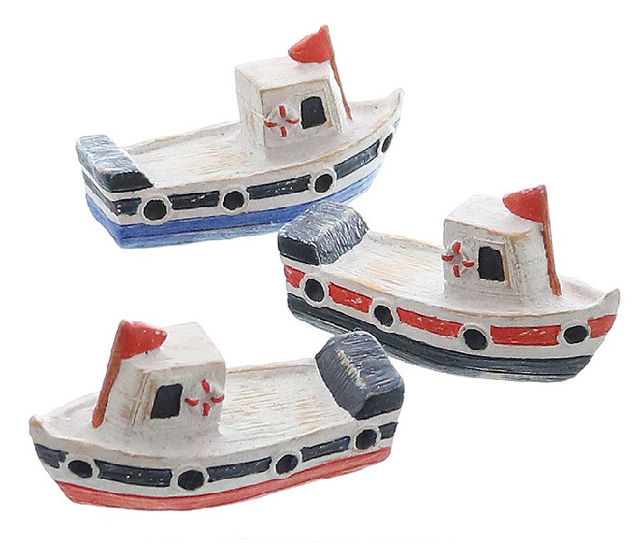 BOOT,5X2X3CM, 3FACH SORT.