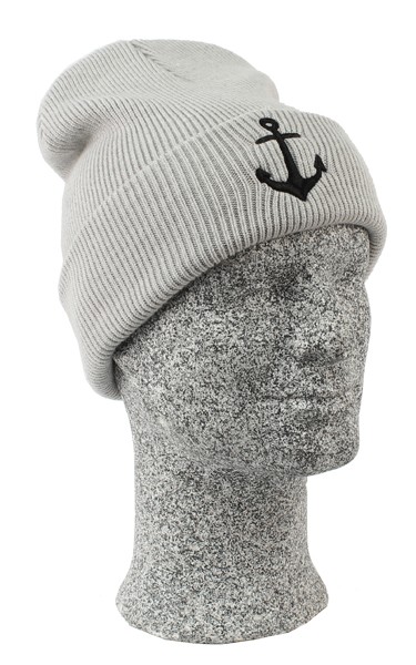 STRICKMÜTZE+ANKER,H-GRAU