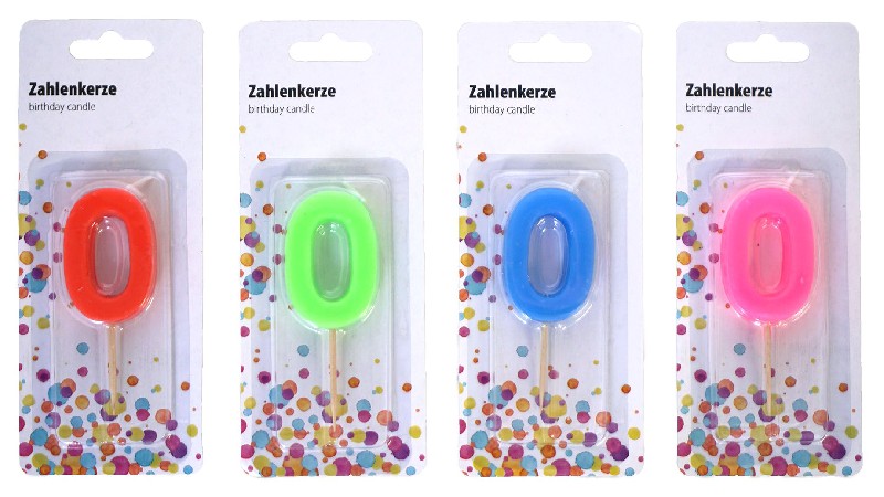 ZIFFERNKERZE "0" 1ER SB