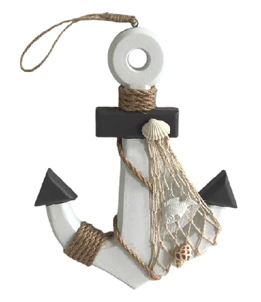 ANKER,HOLZ+JUTE DEKO 23CM