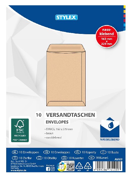 [277367] VERSANDTASCHEN C5 10ER PA
