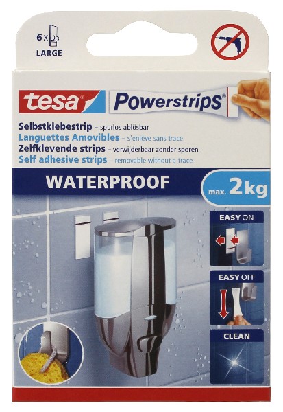 TESA P-STRIP,WATERP.6T.SB