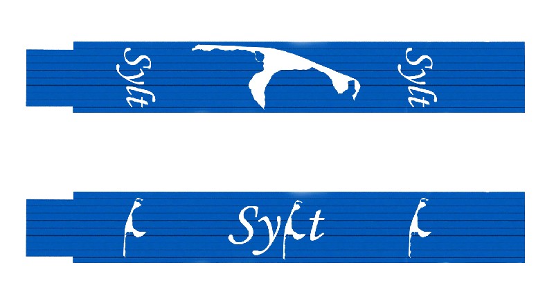 ZOLLSTOCK,2M,BLAU, SYLT