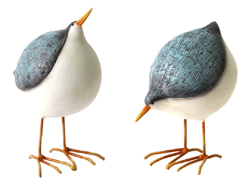 VOGEL,RUND,GRAU,13CM,2FA.