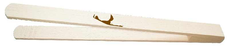 GRILLZANGE,HOLZ,32CM,SYLT