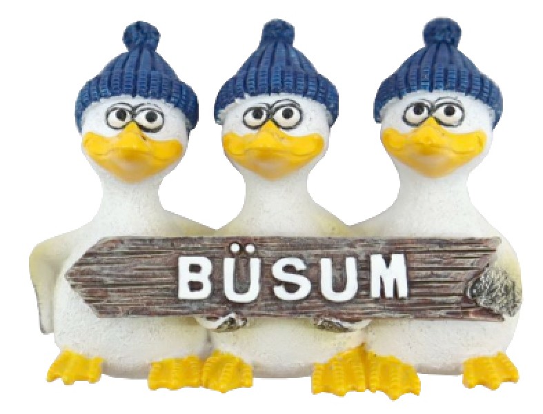 MÖWE,(3)MAGN.7,5CM,BÜSUM
