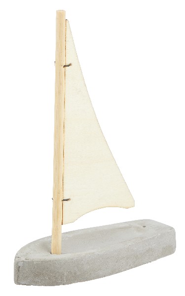 BOOT,ZEMENTBASIS/HOLZ17CM