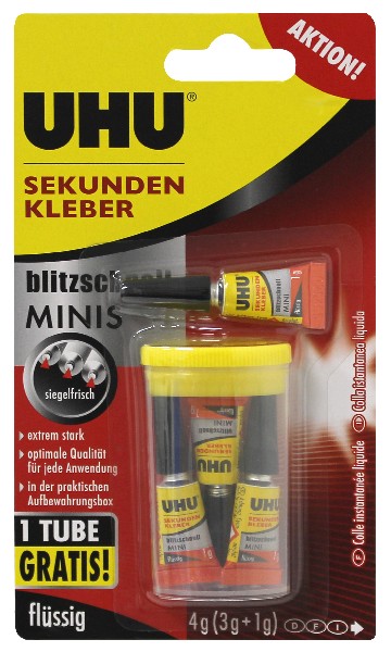 [244451] UHU SEK.KLEB.MINIS 3X1GSB